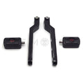 Black Skull Heel Toe Shift Levers w/ Shifter Pegs for Harley Electra Glide (1988–2017)