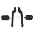 Black Skull Heel Toe Shift Levers w/ Shifter Pegs for Harley Electra Glide (1988–2017)