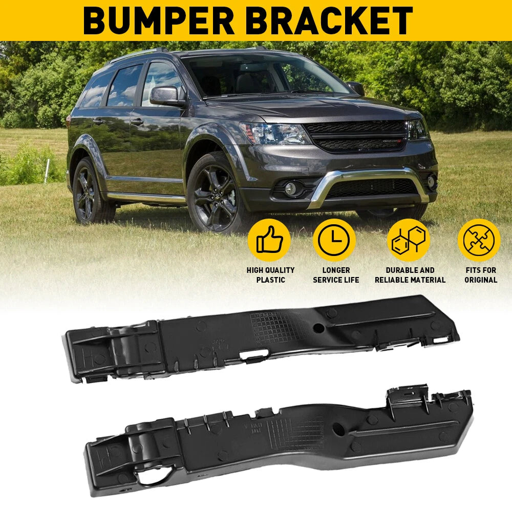 Set of 2 Front Bumper Bracket Mounts for Dodge Journey (2009–2017)