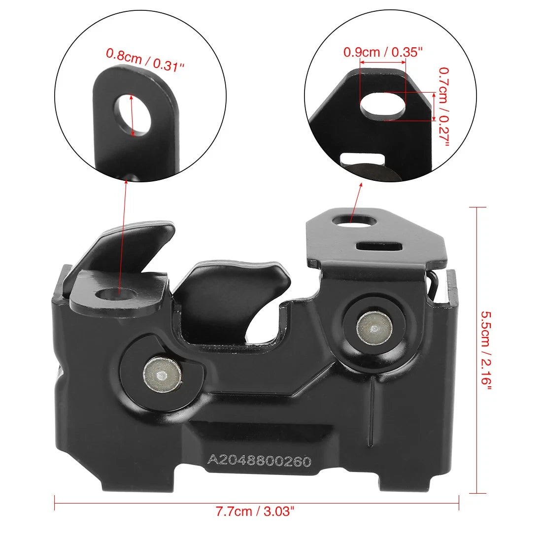 Hood Lock Latch Hook for Mercedes-Benz E400 E550 (2014–2017) 2048800260