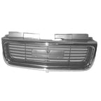 Replacement Black Chrome Plastic Front Grille for GMC Sierra (2007–2013)