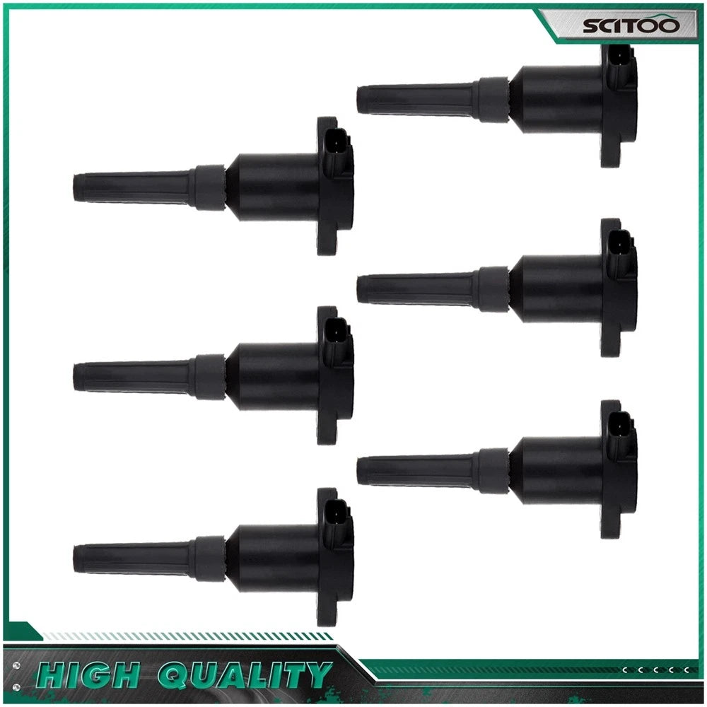Set of 6 Ignition Coils for Jaguar Vanden Plas XJ6 XJR XJS (1995–1997)