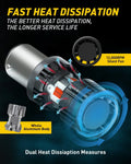 2X AUXITO 1157 LED Bulb Red Tail Stop Brake Light for (2057 2357 7528)