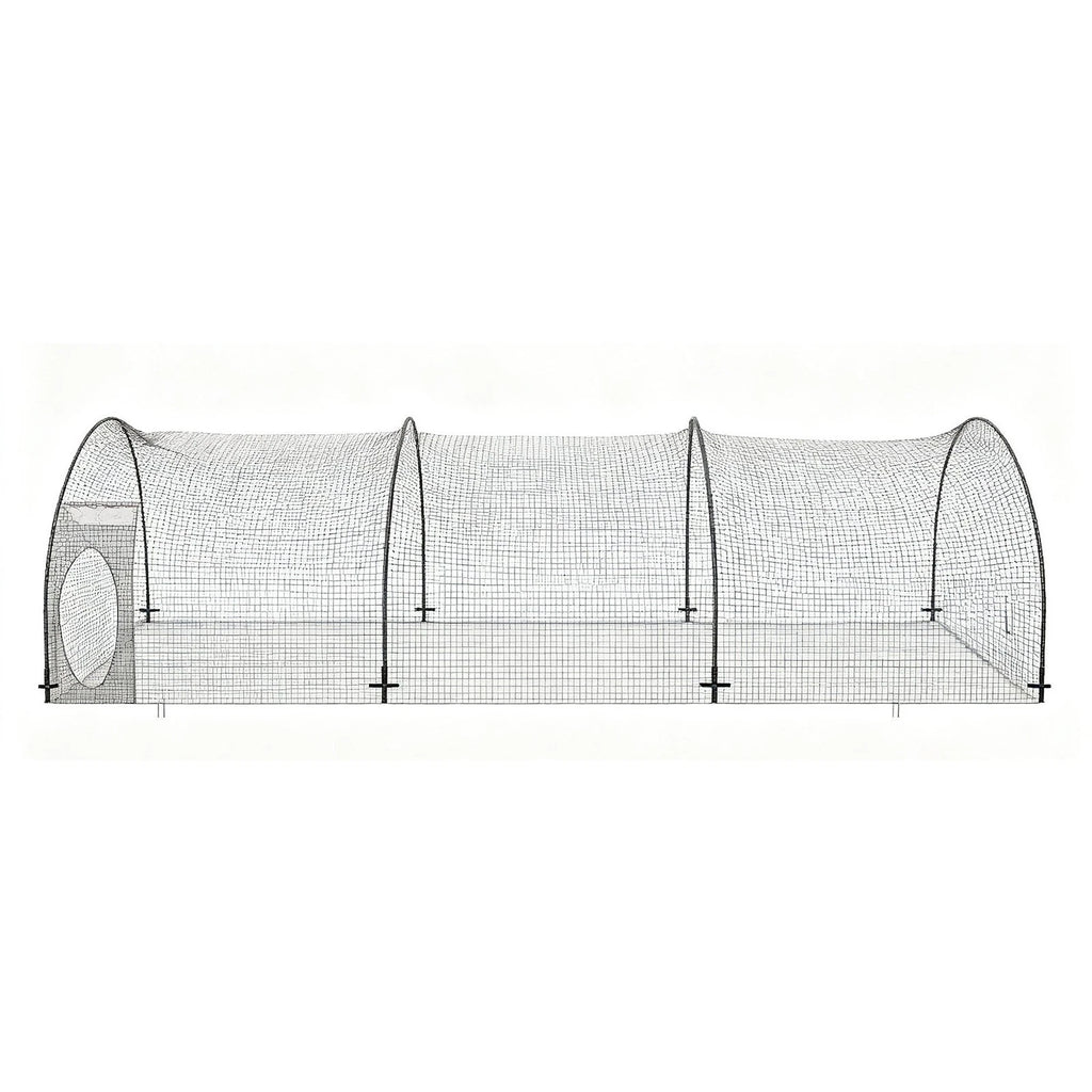 Batting Cage Net and Frame for Baseball Softball (22x12x8 FT)