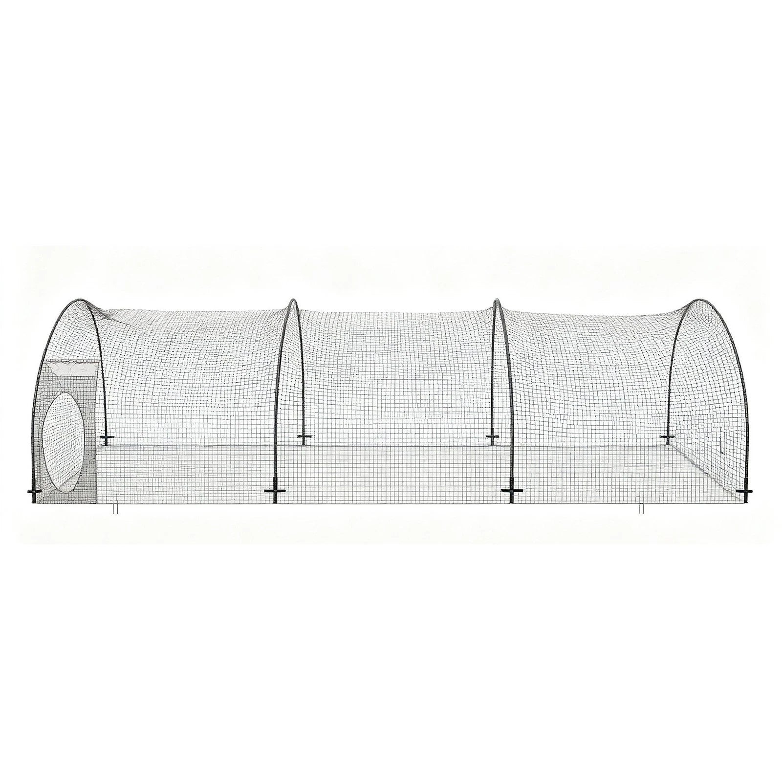 Batting Cage Net and Frame for Baseball Softball (22x12x8 FT)