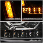 LED DRL Turn Signal Dual Projector Headlight for Kenworth T170 T370 T660 (2008–2019)