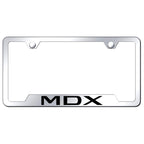 Stainless Steel Cut-Out License Plate Frame - Officially Licensed for Acura MDX