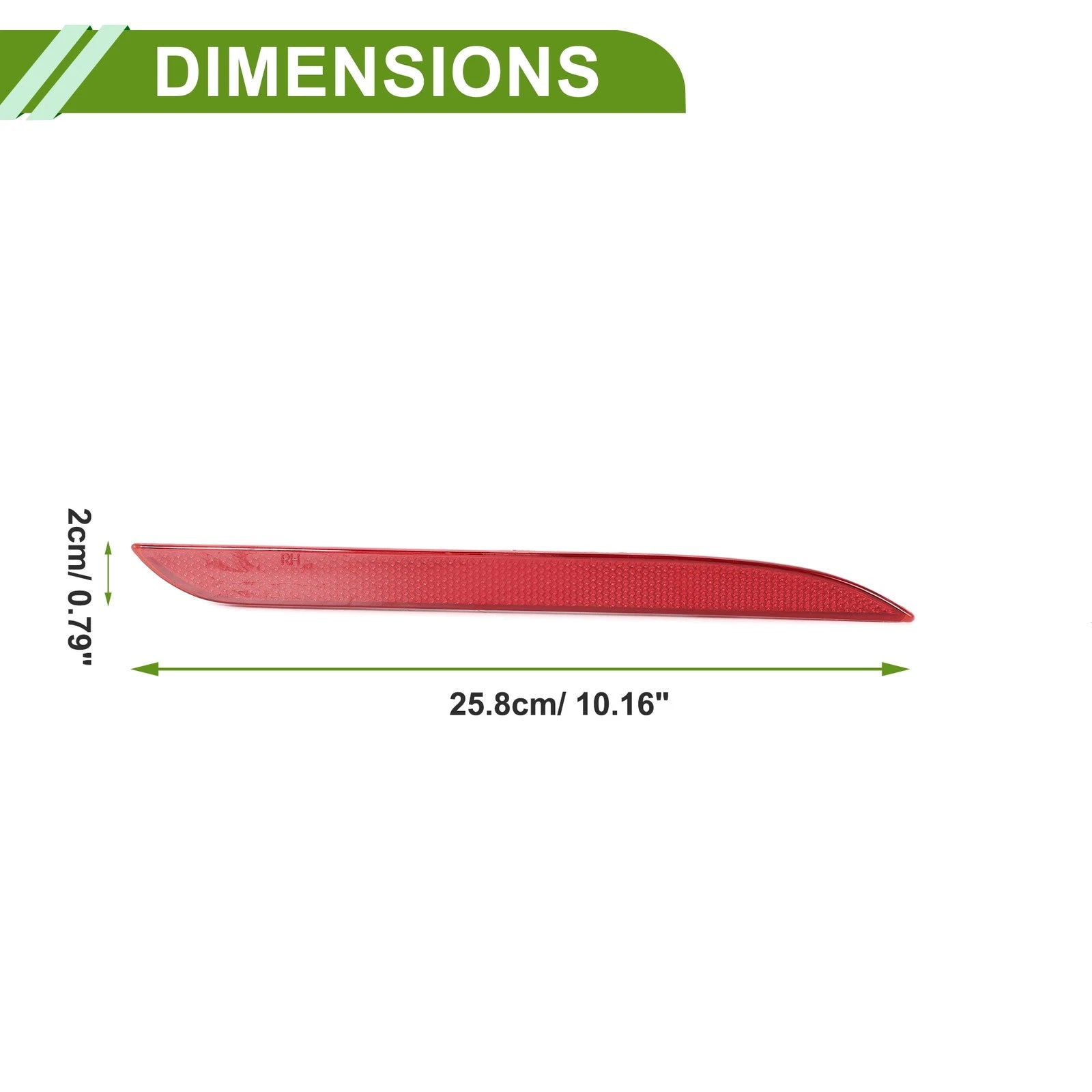 Bumper Reflector No.FR3Z15A448A for Ford Mustang (2015–2017) Red Right