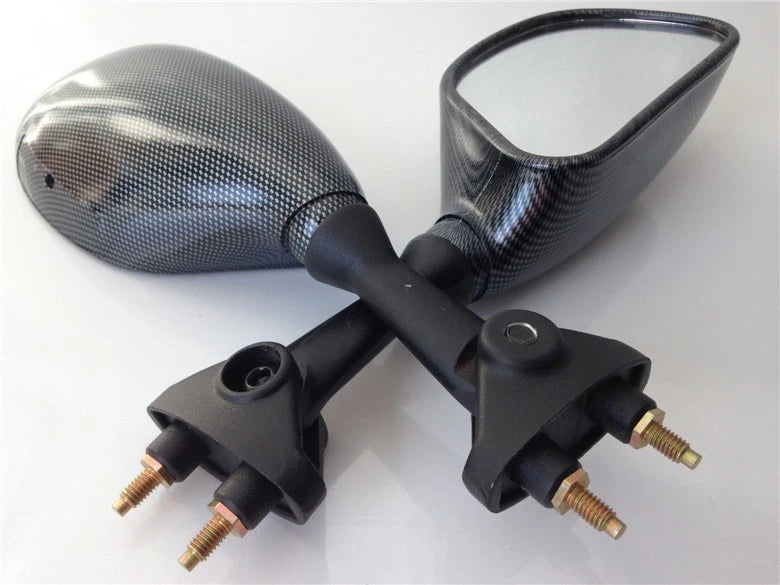 Carbon Fiber Racing Mirrors for Kawasaki ZX-6RR ZX-6R 636 (2003–2004)