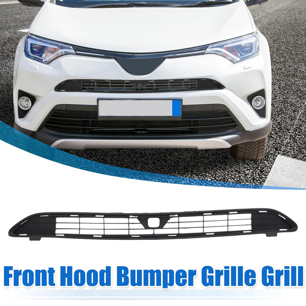 Front Hood Bumper Grille for Toyota RAV4 LE (2016–2018) No.531120R060 Black