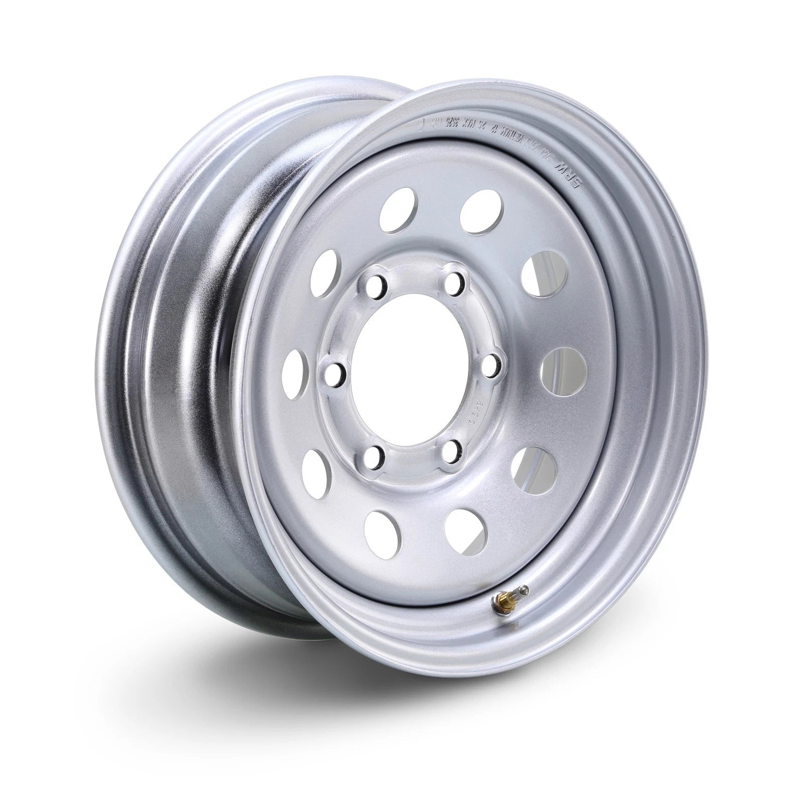 15x6 Heavy Duty Trailer Wheel for Libra (3525lbs, 6 Lug, Silver Mod-17057)