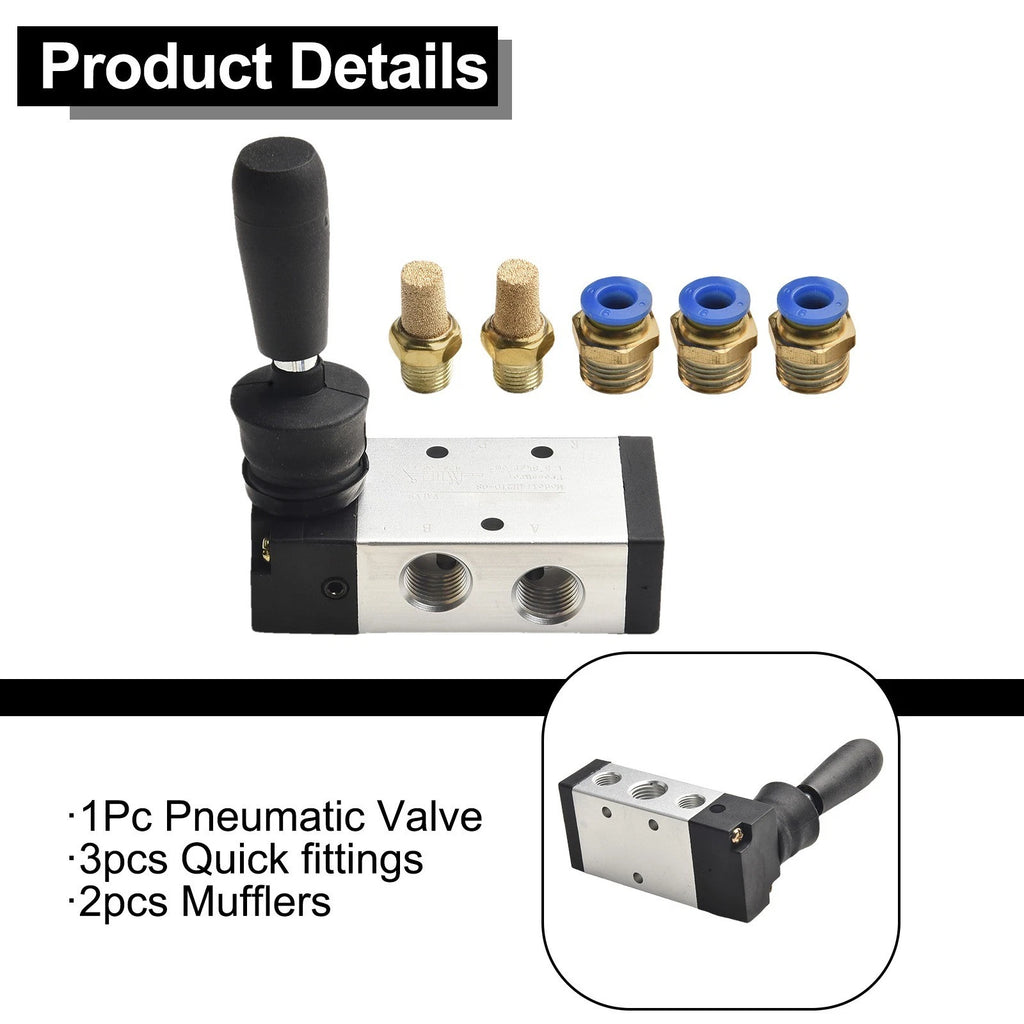 Solenoid Valve Connector for 5-way 2-position Handle Valve (5~60 PSI)