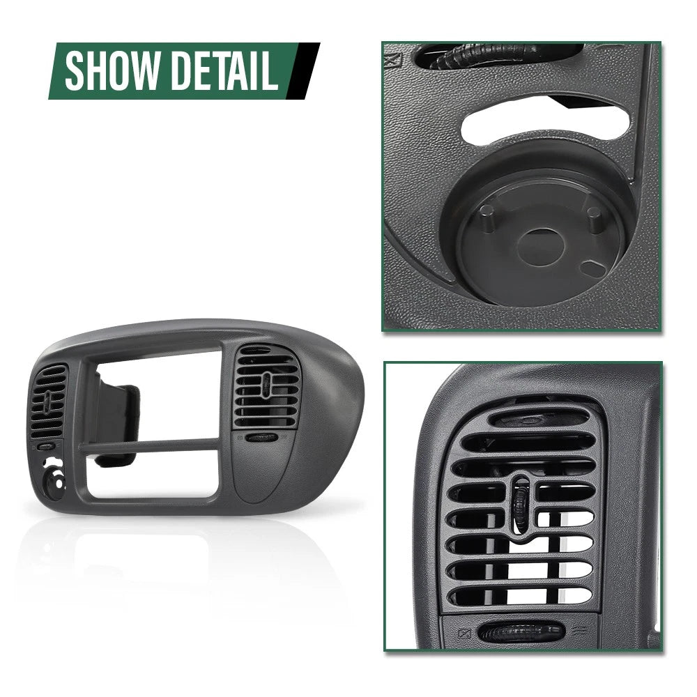Dash Panel Trim Bezel for Ford F150 Expedition (1997–2003) Gray