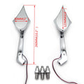 LED Turn Signal Rearview Mirrors for Harley Big Dog Springer Dyna