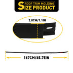 2X Roof Drip Molding Weatherstrip for Toyota Tundra CrewMax (2007–2021)