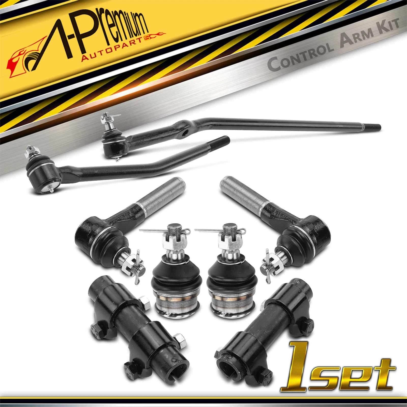 Set of 8 Inner & Outer Tie Rod Ends for Ford E-150 Econoline (1992–2014)