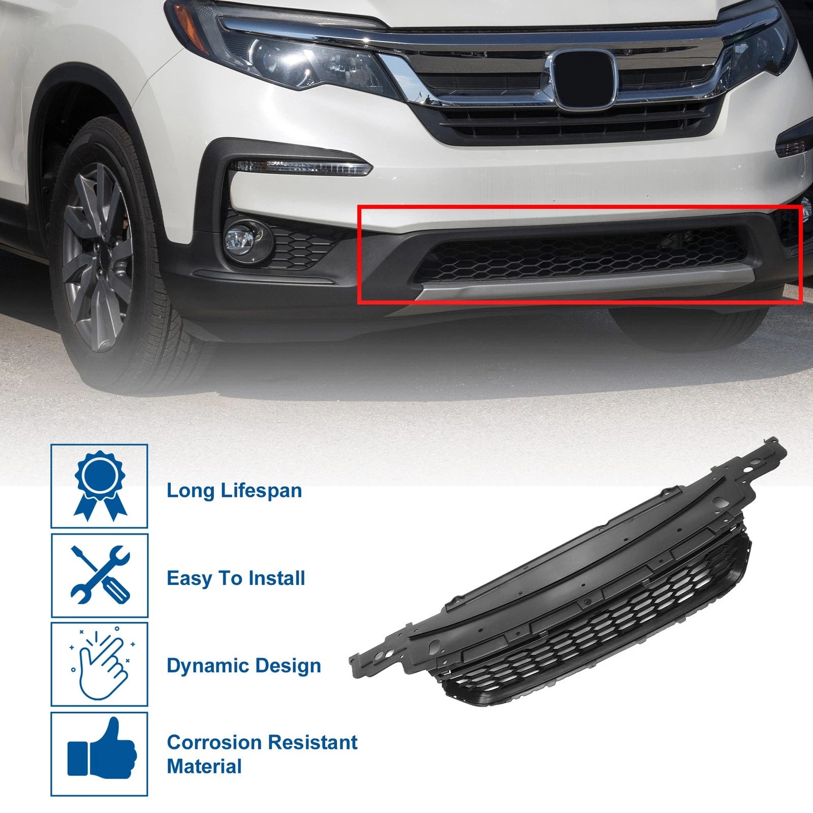 Front Hood Bumper Grille for Honda Accord (2013–2015)