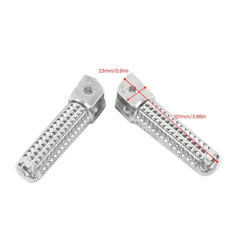 Chrome Front Foot Pegs Adapters for Yamaha FZ-09 FZ-07 (2014-2017)