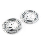 Chrome Rear Speaker Accent Trim Covers for Harley Electra Street Tri Glide