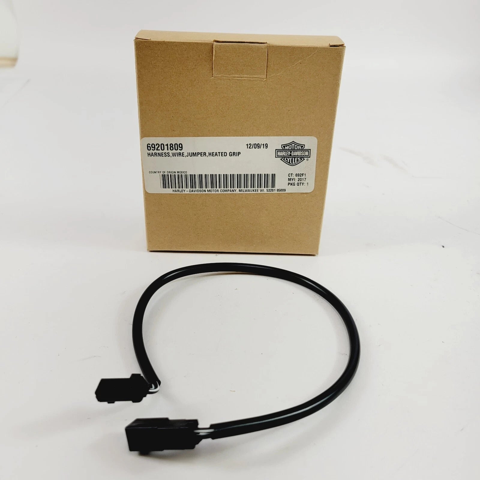 Heated Handgrip Jumper Wires Harness for Harley-Davidson (OEM 69201809)