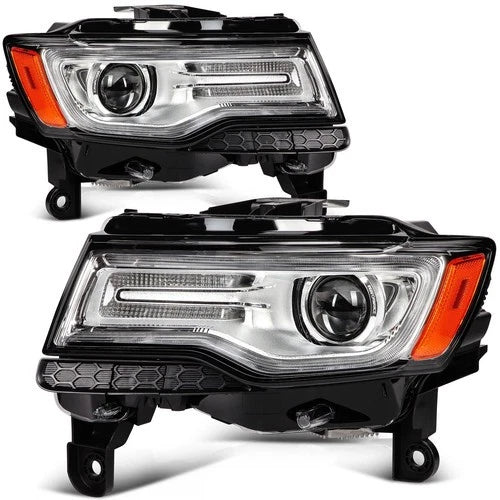 HID/Xenon Headlight Pair for Jeep Grand Cherokee (2014–2016) W/O AFS