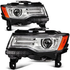 HID/Xenon Headlight Pair for Jeep Grand Cherokee (2014–2016) W/O AFS