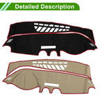 Dashboard Cover Mat for Audi A3 (2014–2020) Sun Protector Black Red