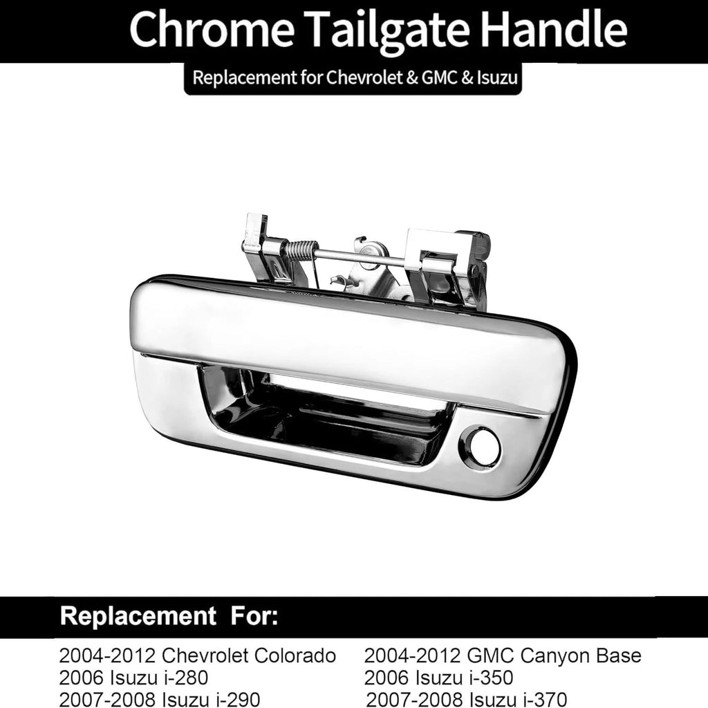 Tailgate Latch Handle for Chevy Colorado GMC Canyon Isuzu (2004–2012) GM1915118 Chrome