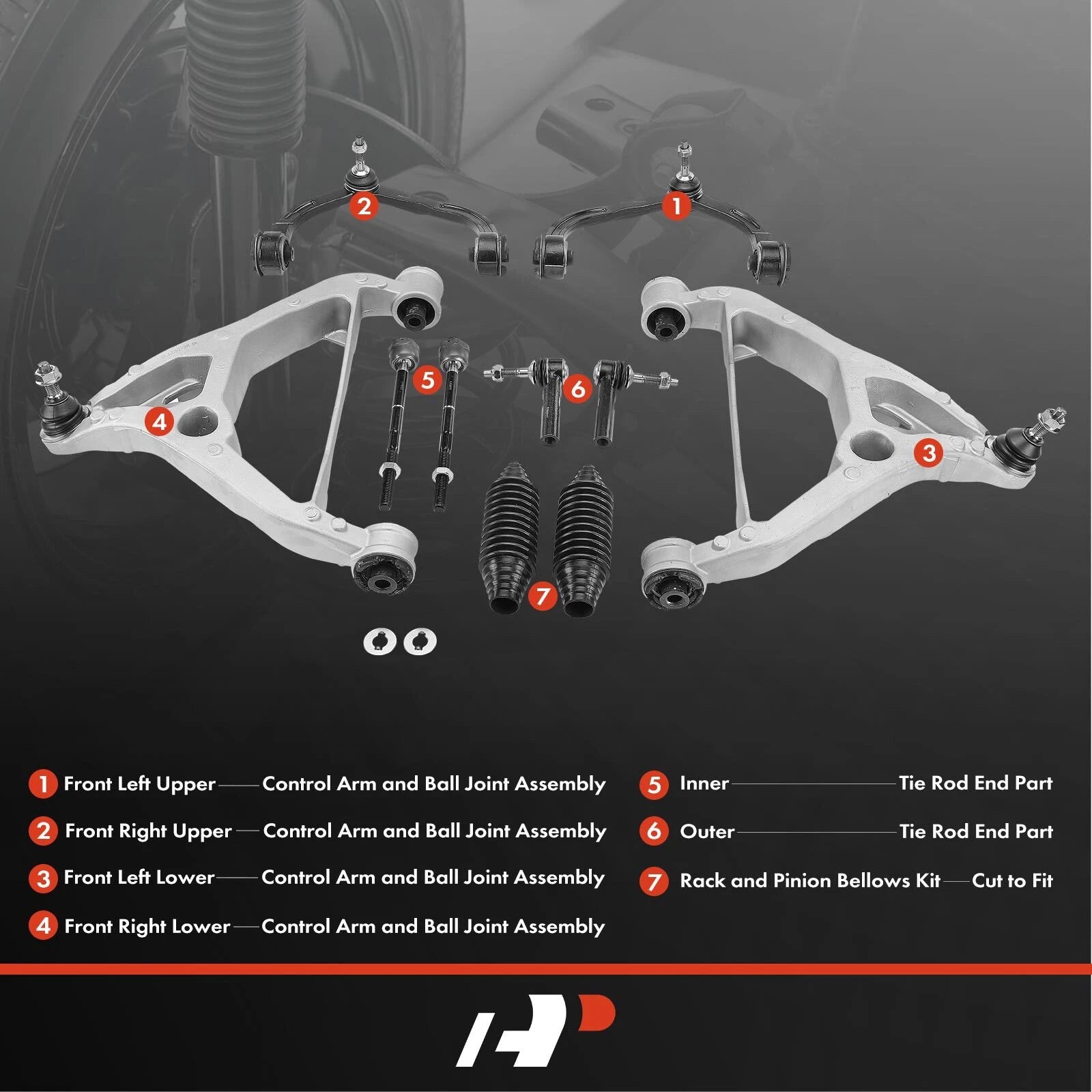 10x Front Control Arm with Ball Joint for Ford Expedition (2004-2006)