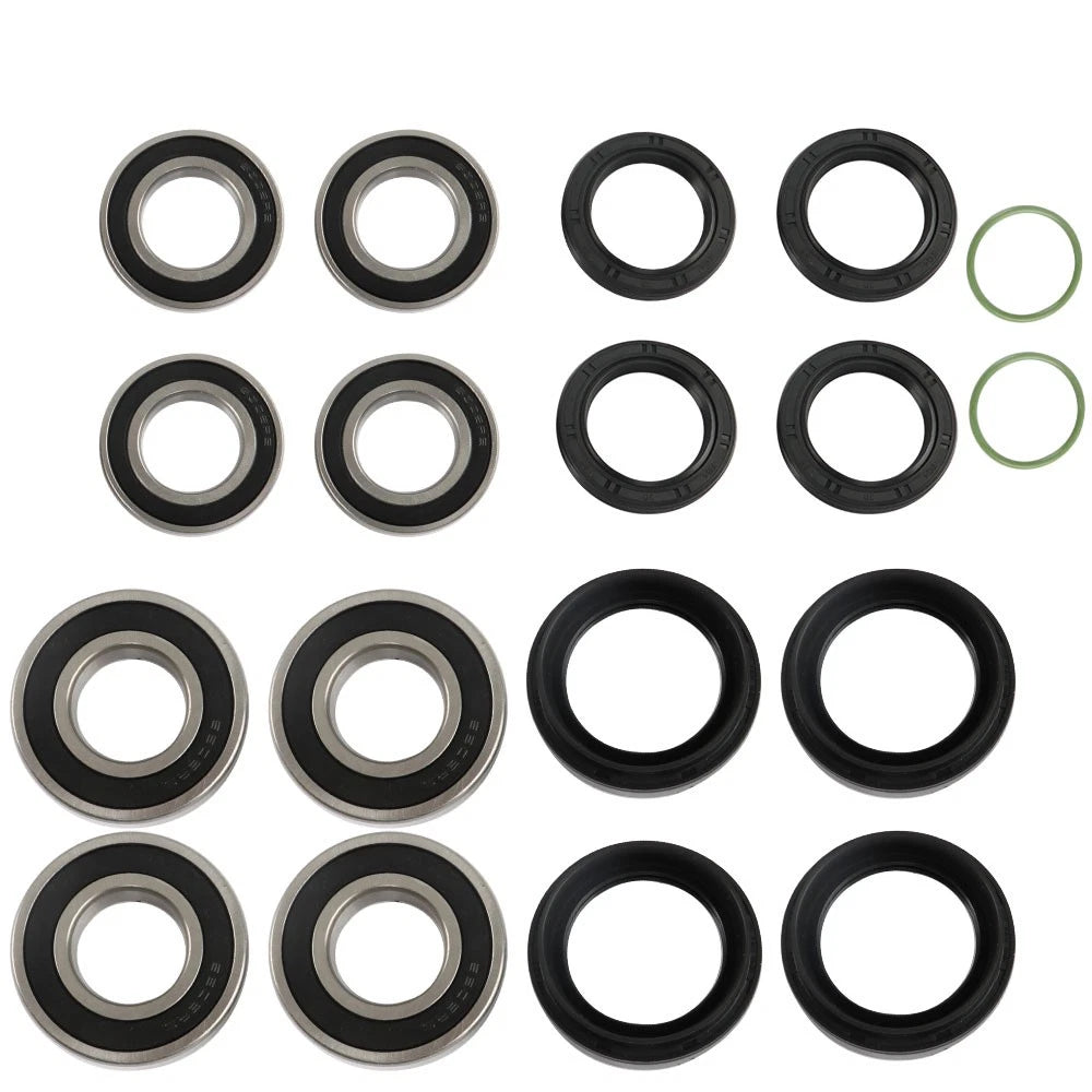 Set of 2 Front Rear Wheel Bearing Seal Kits for Yamaha Rhino 450 660 700 (2005–2013)