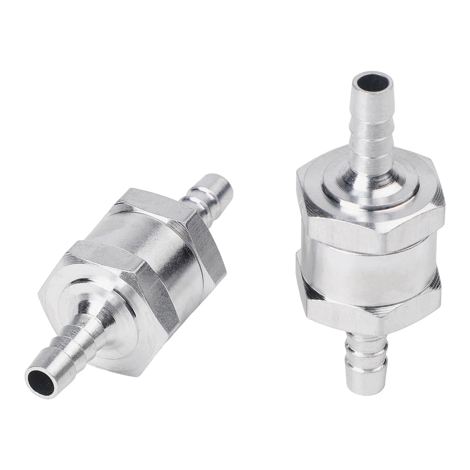 6mm Aluminum Fuel Check Valves with 4 Clamps for Boats and Motorcycles