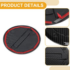 Fuel Tank Door Cap for Dodge Ram 2023-2025 Gas Tank Flap Carbon Fiber Black