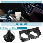 Car Rear Cup Holder Insert for Mercedes-Benz W221 2009-2012 Black