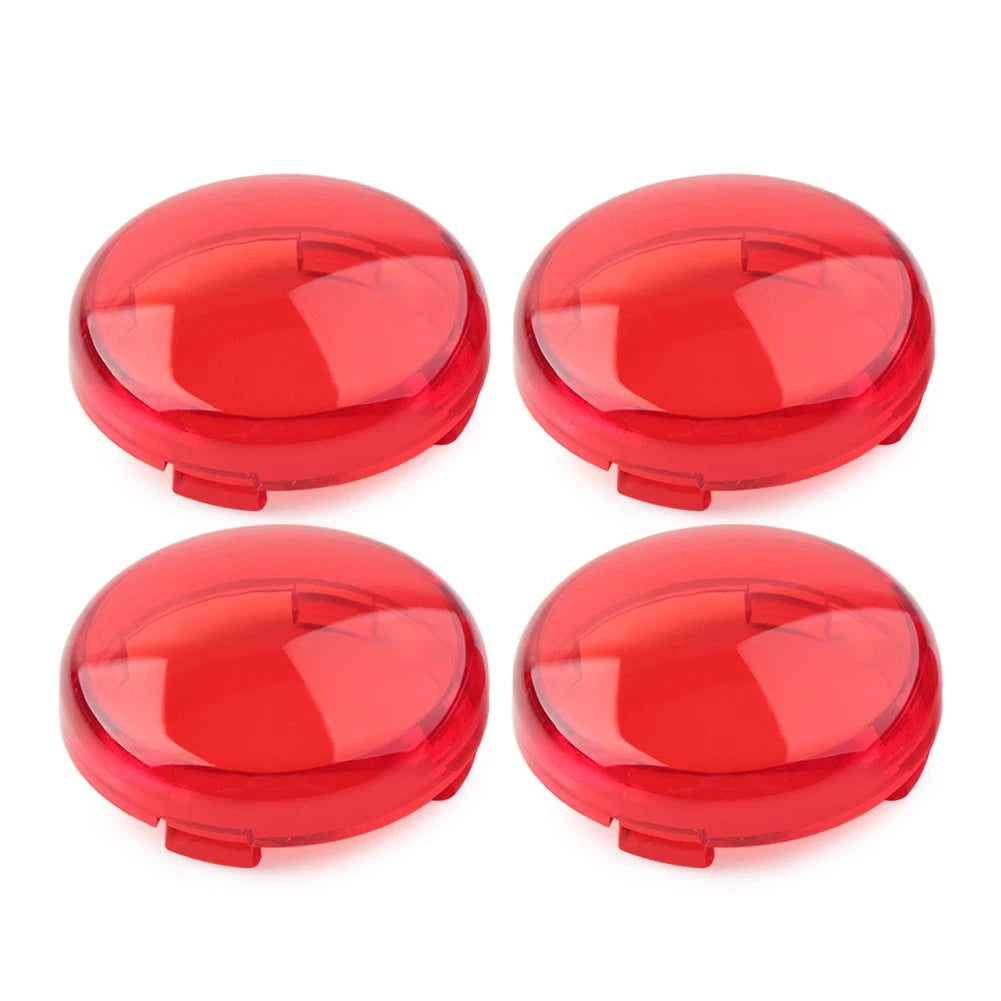 Set of 4 Turn Signal Lens Light Covers for Harley Touring Softail Dyna