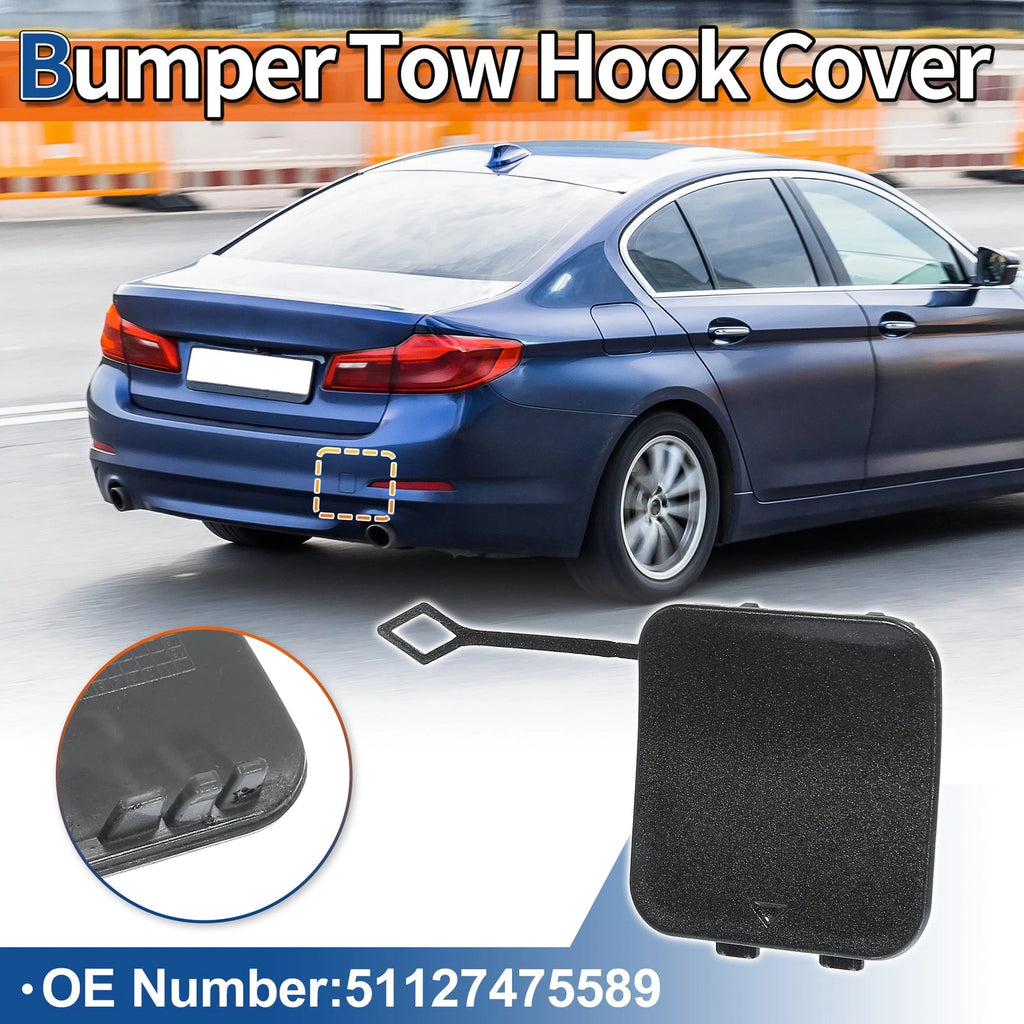 Rear Right Tow Hook Cover for BMW 530i 540i (No. 51127475589, 2017–2020) Light Gray