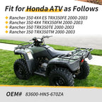 Left Body Side Tank Cover for Honda ATV Rancher 350 TRX350 (2000–2003)