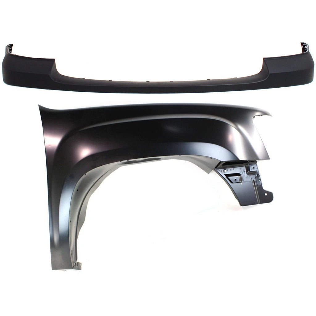 Bumper Cover Kit for GMC Sierra 1500 (2007–2013) Front 2pc