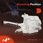 Windshield Washer Reservoir with Cap & Pump for Nissan Altima Maxima (2002–2018)