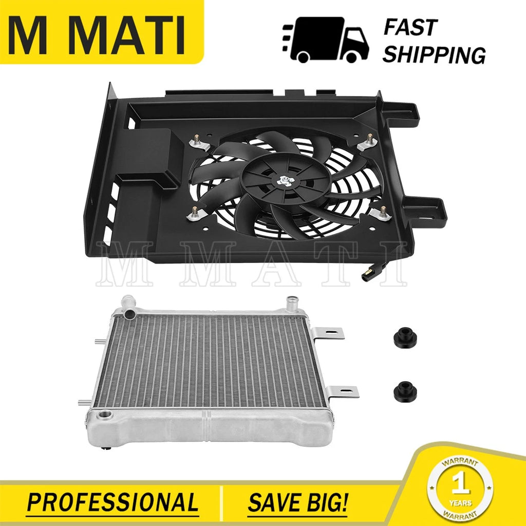 Aluminum Radiator Cooling Fan Shroud Kit for Polaris Sportsman 400 500 (2000–2004)