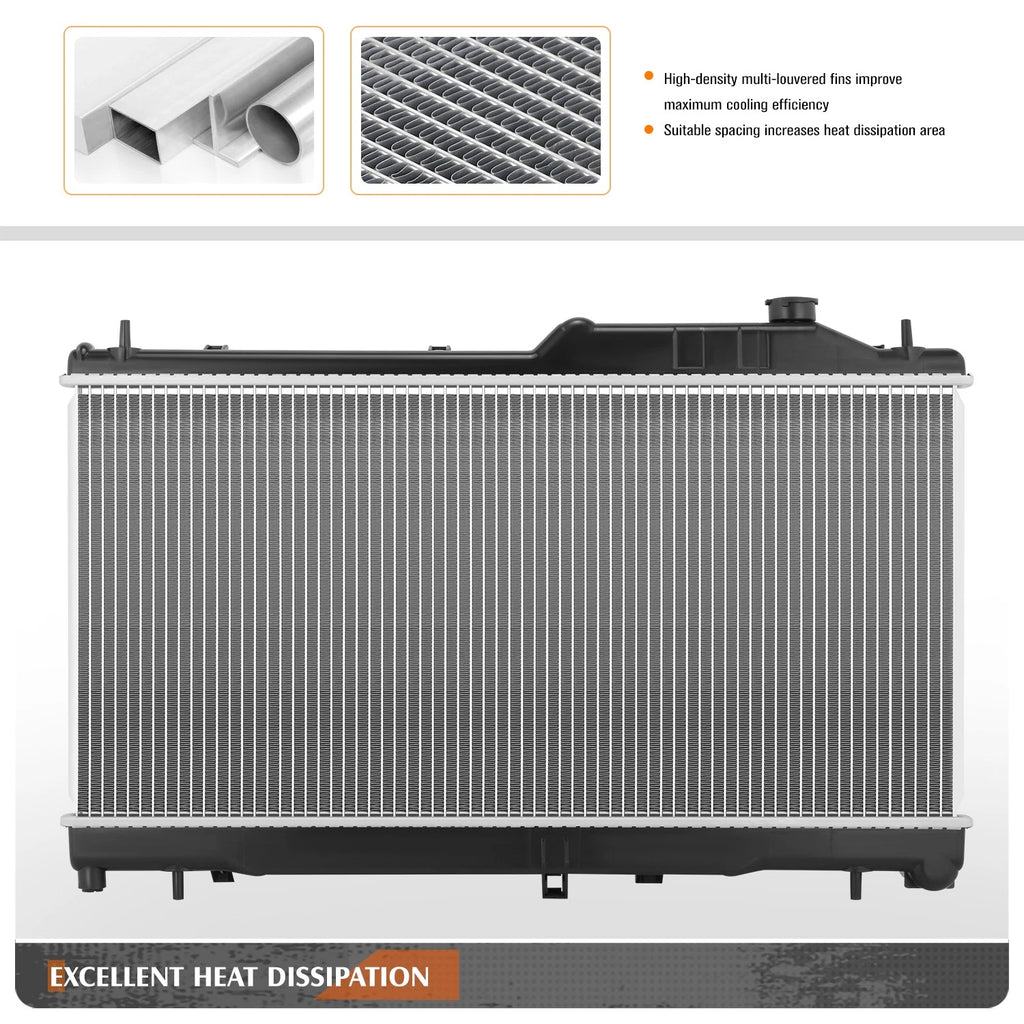 Aluminum Cooling Radiator DPI-13458 for Subaru WRX/STI (2015–2019)