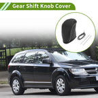 Gear Shift Knob Cover for Dodge Journey (2011–2020) Pebbled Black Grey