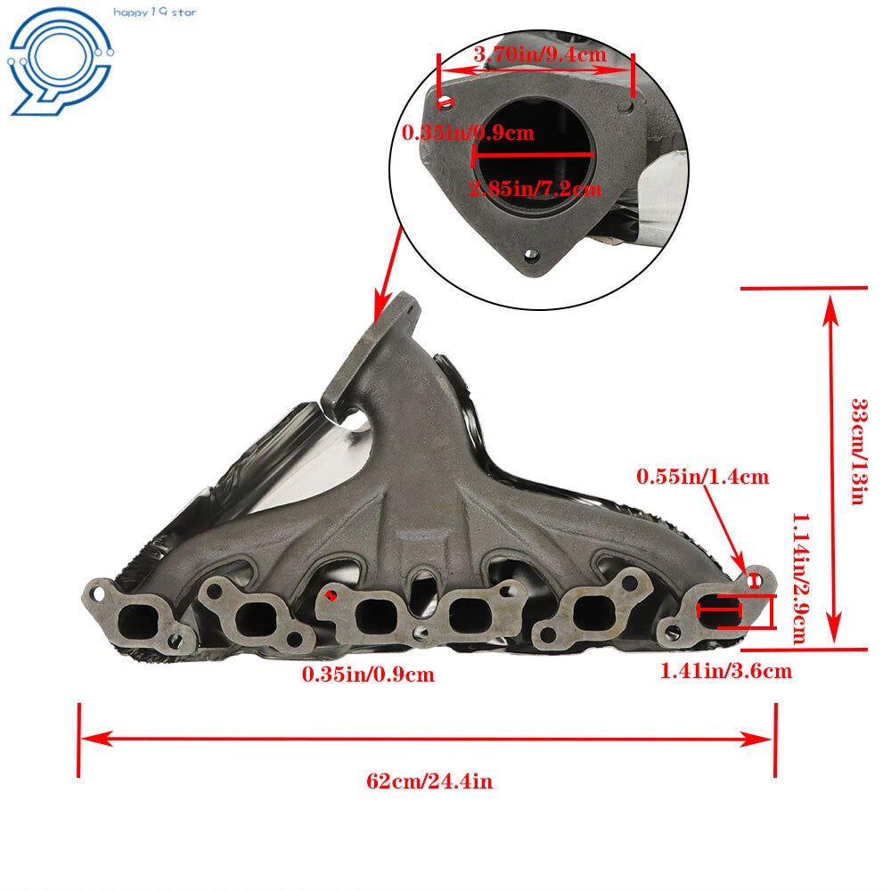 Exhaust Manifold for Chevy Trailblazer GMC Envoy Bravada Rainier (2002-2005)
