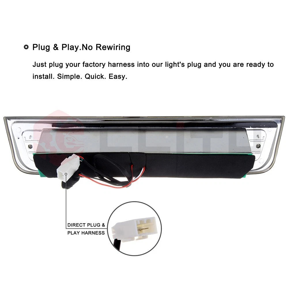 Chrome 3rd Brake Lamp for Dodge Ram 1500 2500 (2009–2017)
