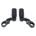 1-1/4" Matte Short Angled Highway Bar Engine Guard Footpegs for Harley
