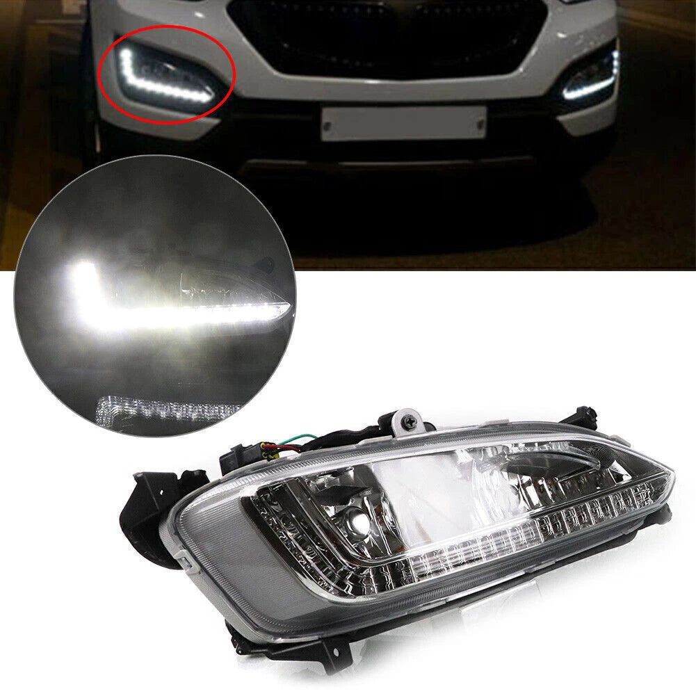 LED DRL Fog Lamp for Hyundai IX45 Santa Fe (2013–2015)