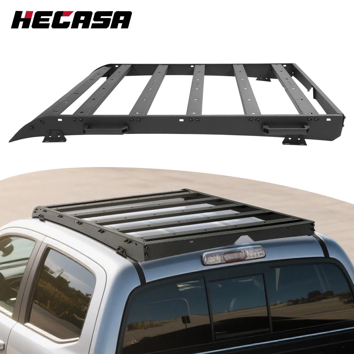 Roof Rack Cargo Carrier Basket Steel for Toyota Tacoma (2005–2023)