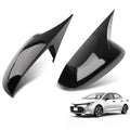 Set of 2 Exterior Mirror Housing Covers for Toyota Corolla (2019–2022) Black ABS