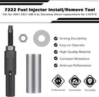7222 Injector Tube Remover Installer Kit for GM 6.6L Duramax Diesel (2001–2016)