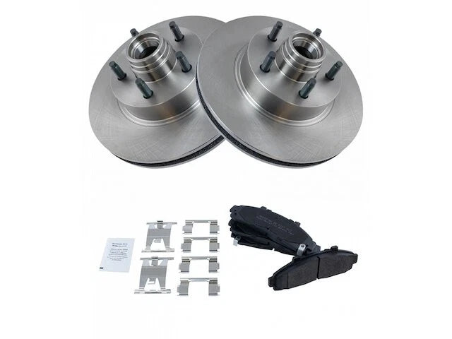 Front Brake Pad and Rotor Kit for Mazda B4000 RWD (1998–2000) XD847GT