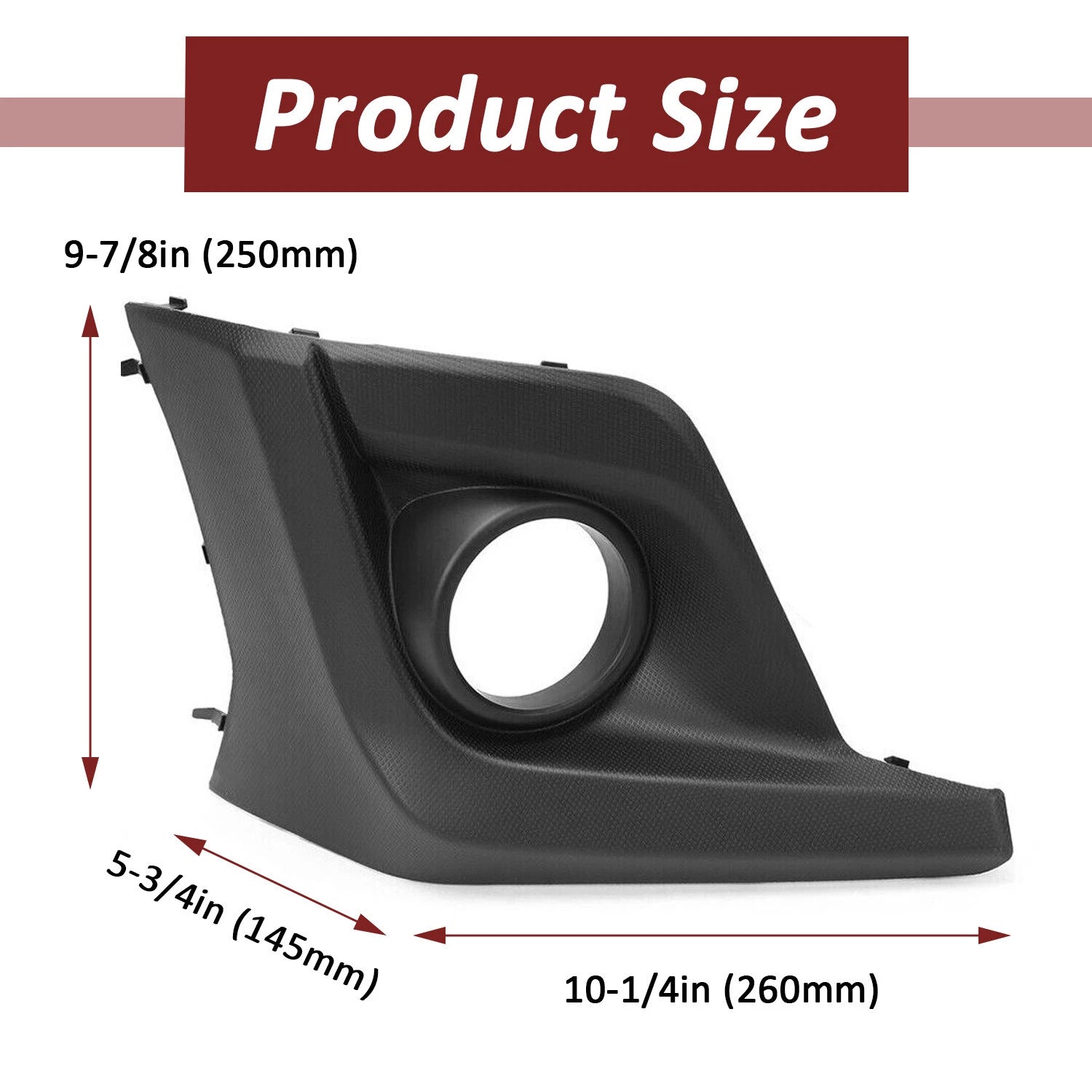 Right Side Fog Light Cover for Subaru Crosstrek (2018–2020)